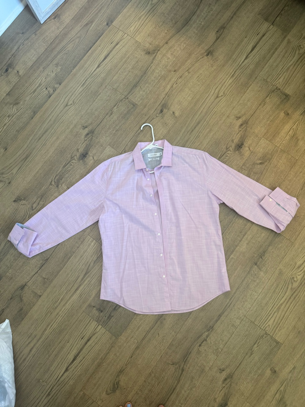 Calvin Klein Pink Check Dress Shirt